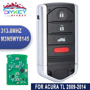 DIYKEY FCC ID: M3N5WY8145 Пульт Дистанционного Управления для Acura TL 2009 2010 2011 2012 2013 2014 313,8 МГц 4-Кнопочный Автомобильный Смарт-Брелок IC: 267F-5WY8145