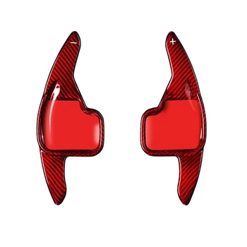 Удлинитель рычага переключения передач рулевого колеса автомобиля из углеродного волокна, автомобильные рычаги переключения передач, детали для украшения автомобиля серии F203 F3057 Красный