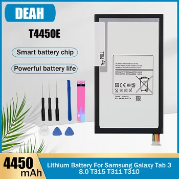 1-10 Шт. 3,8 В 4450 мАч T4450E T4450C Сменный Аккумулятор для планшета Samsung Galaxy Tab 3 8,0 T310 T311 SM-T310 SM-T311 SM-T315