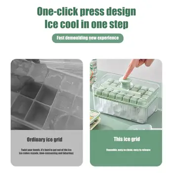 1 комплект Лотка для кубиков льда, Низкотемпературная форма для кубиков льда, Многоразовая форма для приготовления льда с лопаткой, принадлежности для дома