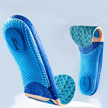 1 Пара силиконовых стелек для поддержки свода стопы кроссовок, Дышащая Амортизирующая прокладка для обуви, Мягкая удобная стелька для бега на открытом воздухе