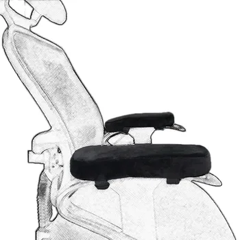 1 шт Комфортные накладки на подлокотники из пены с эффектом памяти для офисного кресла, чехлы для подлокотников игровых кресел для локтей, эргономичные накладки на подлокотники JAF020