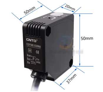 1 шт. Новый фотоэлектрический переключатель CNTD CGF50E-D30NA 10-30 В постоянного тока Бесплатная доставка