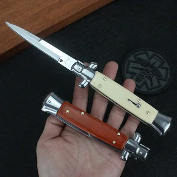 10-дюймовый складной нож Italian Mafia с 440-дюймовой ручкой из смолы AKC высокой твердости