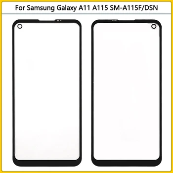 10 Шт. Для Samsung Galaxy A11 A115 SM-A115F/DSN Сенсорный Экран ЖК-Дисплей Передняя Внешняя Стеклянная Панель Объектив Сенсорная Стеклянная Крышка OCA Замена