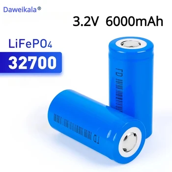 100% оригинальная батарея LiFePO4 3,2 В 32700 батарея 6000 мАч 35A Непрерывный разряд Максимальная 55A Батарея LiFePO4 высокой мощности
