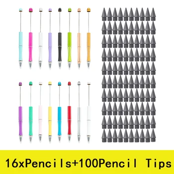 16шт Карандашей + 100шт кончиков карандашей Everlasting Pencil Бесконечный Карандаш Infinity Pencil со сменными наконечниками