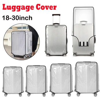 18-30-дюймовая крышка для багажа, устойчивая к царапинам Защита для дорожного багажа, чехлы для чемоданов, аксессуары для путешествий на колесиках