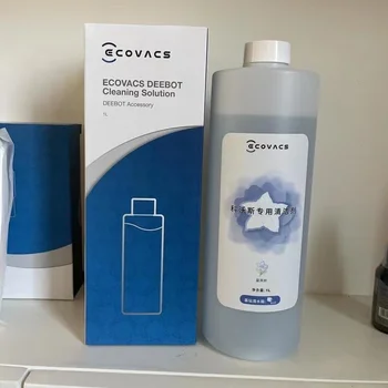1л-110 мл Оригинальной чистящей жидкости для ECOVACS DEEBOT X1 OMNI Blue Campanula Fragrance