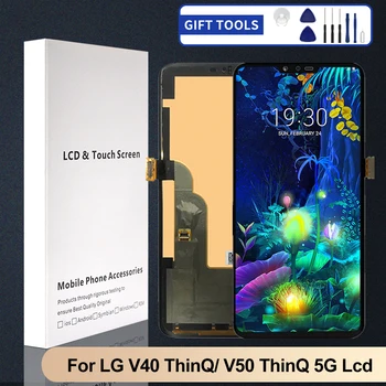 1шт 6,4-Дюймовый Экран V40 ThinQ Для LG V40 Lcd Touch Digitizer В Сборе Для Ремонта Дисплея V50 ThinQ 5G Бесплатная Доставка С Инструментами