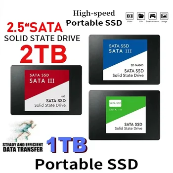 2,5 Дюймов 2 ТБ SATA SSD Высокоскоростной Твердотельный Накопитель 2 ТБ Внутренний Твердотельный Накопитель M.2 Интерфейс SATA 1 ТБ Жесткий Диск Для Портативного Компьютера Ноутбук SSD