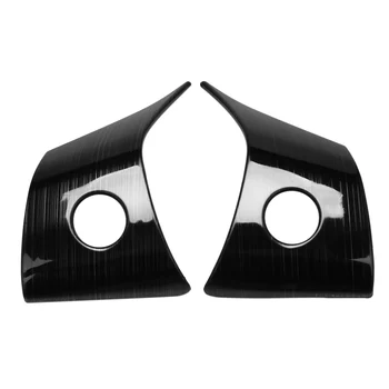 2 шт. Материал из нержавеющей стали, черный титан, накладка на рулевое колесо для Model Y, модифицированный интерьер