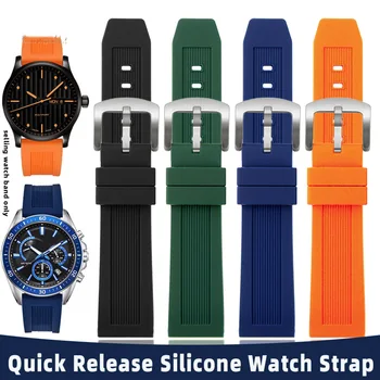 20 мм 22 мм Быстроразъемный резиновый ремешок для часов Casio Mido Seiko Citizen Sports Водонепроницаемый силиконовый браслет Ремешок для часов