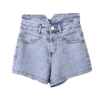 2023 Легкие джинсовые шорты-стрейч женские брюки с короткими штанинами брюки женские шорты
