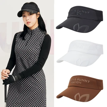 2023 Новая шляпа для гольфа с кроликом Пустой цилиндр Корейская версия шляпы от Солнца без цилиндра Черно-белый Glof