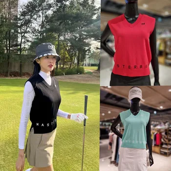 2023 Осень, новая женская одежда для гольфа, майка, Повседневный универсальный топ, жилет, одежда для гольфа для женщин, одежда для гольфа для девочек