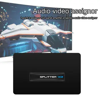 4K 1080p HDCP HDMI-совместимый разветвитель 1x2 Усилитель сигнала Аудио-видео дистрибьютор для проекторов 1 в 2 из Бесплатная доставка
