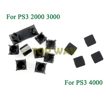 50 комплектов Резиновых Ножек Пластиковая Кнопка С Завинчивающейся Крышкой Сменный Комплект Для PS3 Slim 2000 3000 4000 Для Контроллера Sony Playstation 3