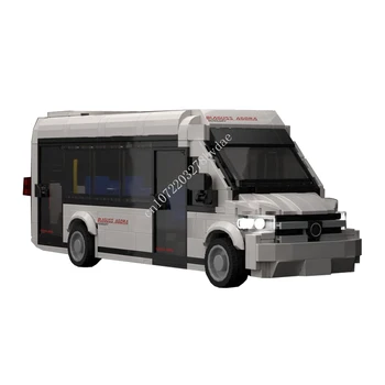 551 ШТ. MOC Speed Champions, Роскошная модель фургона /автобуса, Строительные блоки, Технологические Кирпичи, Творческая сборка 