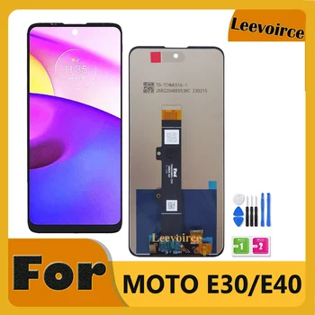 6,5 дюймов Оригинал Для Motorola Moto E40 LCD XT2159-4 Экран дисплея Сенсорная панель Дигитайзер В сборе Для Moto E30 XT2158-6 LCD