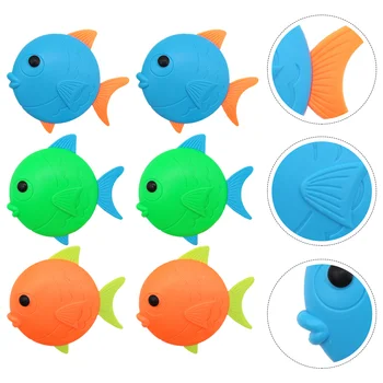 6 шт. Игрушка-рыба для дайвинга, Тонущие игрушки, Подводный Детский бассейн, Пластиковые бассейны