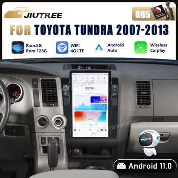 8G + 128 ГБ Android 11.0 для Toyota Tundra 2007-2013 Автомобильный радиоприемник Мультимедийный плеер Авто Стерео Carplay GPS Навигация головное устройство
