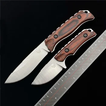BENCHMADE 15017 15002 Маленький прямой нож для кемпинга, охоты, кемпинга, EDC, универсальный нож