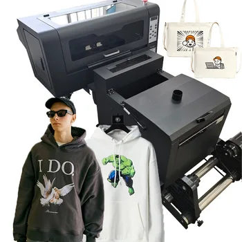 DTF Пленочный принтер формата A3 с порошковым встряхиванием для футболки Impersora Oven CMYK Настольный Набор Белый Струйный Dtf-принтер Прямого преобразования в пленку