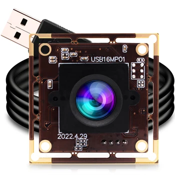 ELP 16MP Ultra HD IMX298 Сенсор 4656x 3496 Объектив Без Искажений USB Модуль Камеры Для Промышленного Обнаружения