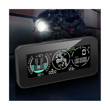 F3 Мотоцикл 3 в 1 Монитор давления в шинах GPS Спидометр Скорость автомобиля Тахометр Измеритель наклона TPMS ЖКЦифровой HUD
