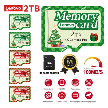 Lenovo Class 10 Mini SD карта памяти 128 ГБ 1 ТБ 2 ТБ Micro TF SD карта Smart SD/TF карта для телефона/камеры /устройства чтения подарочных карт Switch