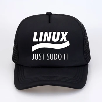 Linux Just Sudo It Kali Linux Root Programmer Программирование компьютерного кода Мужская бейсболка в стиле панк, сетчатая дышащая шляпа дальнобойщика