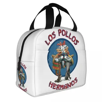 Los Pollos Hermanos Изолированная сумка для ланча Breaking Bad Meth От Джесси Пинкмана Многоразовая термосумка Ланч Бокс Сумка-тоут Сумка для еды на открытом воздухе