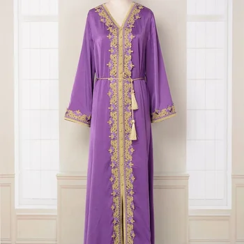 MT020, летняя новая одежда в этническом стиле Абая, мусульманское модное платье Jalabiya