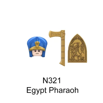 N321 Египет фараон АБС пластик Мини Сборные строительные блоки Кирпичи фигурки для коллекции детских игрушек