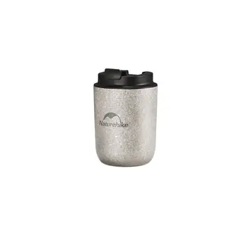 Naturehike Двухслойная титановая портативная чашка для кофе на открытом воздухе объемом 250 мл, термоизоляция для кемпинга, удобная чашка для защиты от ожогов, чашка