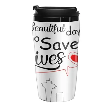 New Это прекрасный день для спасения жизней Цитата из книги Grey's Travel Coffee Mug Coffee Good Teaware Кружка для эспрессо