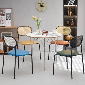 Nordic Household Chair Mobile Дизайнерская гостиная, Современный легкий Роскошный обеденный стул Mobile Accent Sillas Comedor Furniture DWH