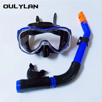 Oulylan Маски для подводного плавания Набор для подводного плавания с силиконовой юбкой для взрослых Очки Профессиональная маска для подводного плавания