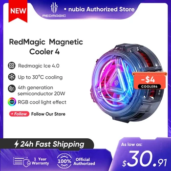 RedMagic Magnetic Cooler 4 ICE Cooler Ультра Дизайн Быстрого Охлаждения для телефона iphone 14 RedMagic 8 pro/8s pro Rog 7 X6 pro