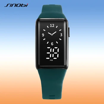SINOBI Модные спортивные часы на открытом воздухе Мужские многофункциональные часы с календарем 5 бар Водонепроницаемые цифровые часы Reloj Hombre