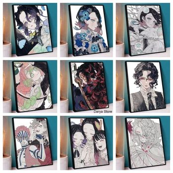 Tanjiro 2023 Новая Коллекция Diamond Art Painting Kits Набор Аниме Anime Kimetsu no Yaiba Kanroji Mitsuri Decor Painting DIY Подарок