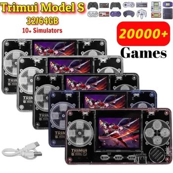 Trimui Модель S 2,0-дюймовый IPS Экран Портативной Ретро Игровой консоли 10 Симуляторов 32/64 ГБ 20000 + Игровых Карманных Игровых консолей