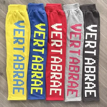 Vertabrae2023 Новые Высококачественные Многоцветные Спортивные Мужские и Женские Повседневные брюки с Объемными буквами