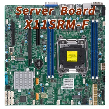 X11SRM-F Для Supermicro Серверная Материнская плата microATX LGA-2066 C422 Чипсет DDR4 PCI-E 3.0 Поддержка W-2100/2200