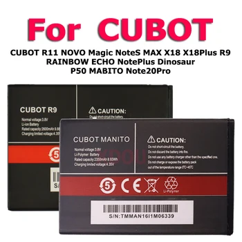 XDOU Высококачественный Аккумулятор Для CUBOT J9 P40 R11 NOVO Magic Note MAX X18 X19 X20 R9 RAINBOW ECHO Dinosaur P50 MABITO 20 S Plus Pro
