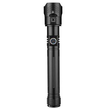 XHP160 Мощный светодиодный фонарик с возможностью подзарядки через USB, фонарик с зумом, водонепроницаемая лампа-вспышка IPX6 Light By 26650/18650