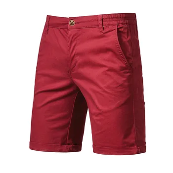 Y2K Летние Новые спортивные шорты из 100% хлопка, мужские повседневные деловые шорты-карго с эластичной талией, Пляжные шорты-бермуды для мужчин Hommes