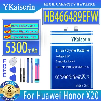 YKaiserin Аккумулятор HB466489EFW 5300 мАч для аккумуляторов мобильных телефонов Huawei Honor X20