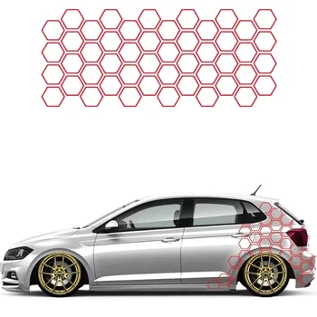 Автомобильная Наклейка В Виде Сот Auto Decor Tuning Боковая Наклейка Автомобиля для Audi BMW E46 E90 E60 F30 F10 E36 E87 X5 E70 E91 E92 E53 F20 F31 G30